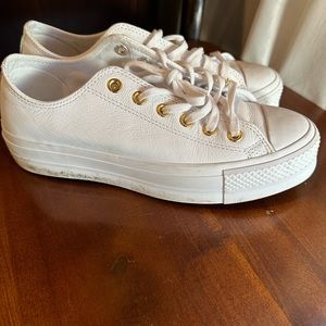 White Converse Platform